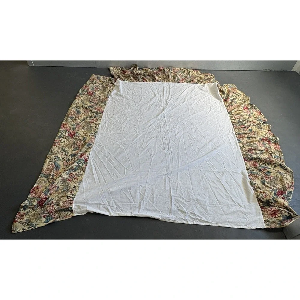 RALPH LAUREN TANGIER FLORAL QUEEN SPLIT CORNERS BEDSKIRT Very Nice*